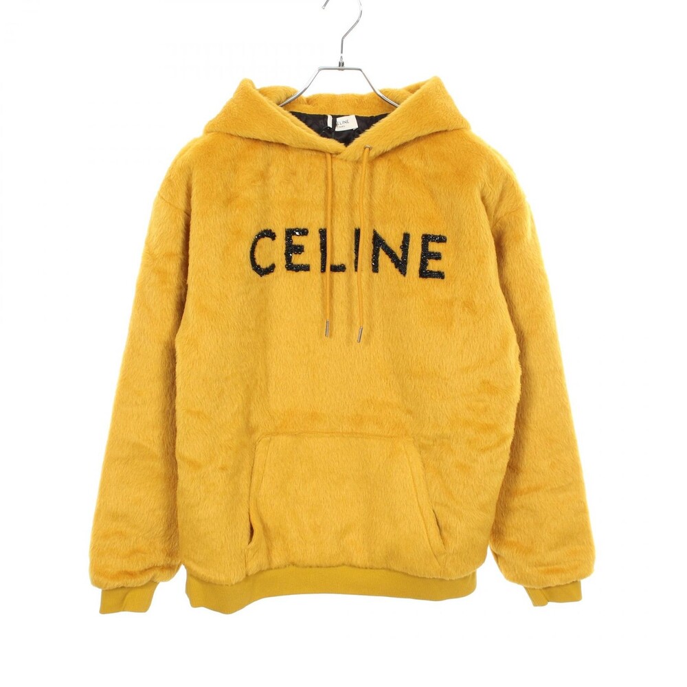 Celine Fuzzy Wool Loose Fit Beaded Logo #362780C10B